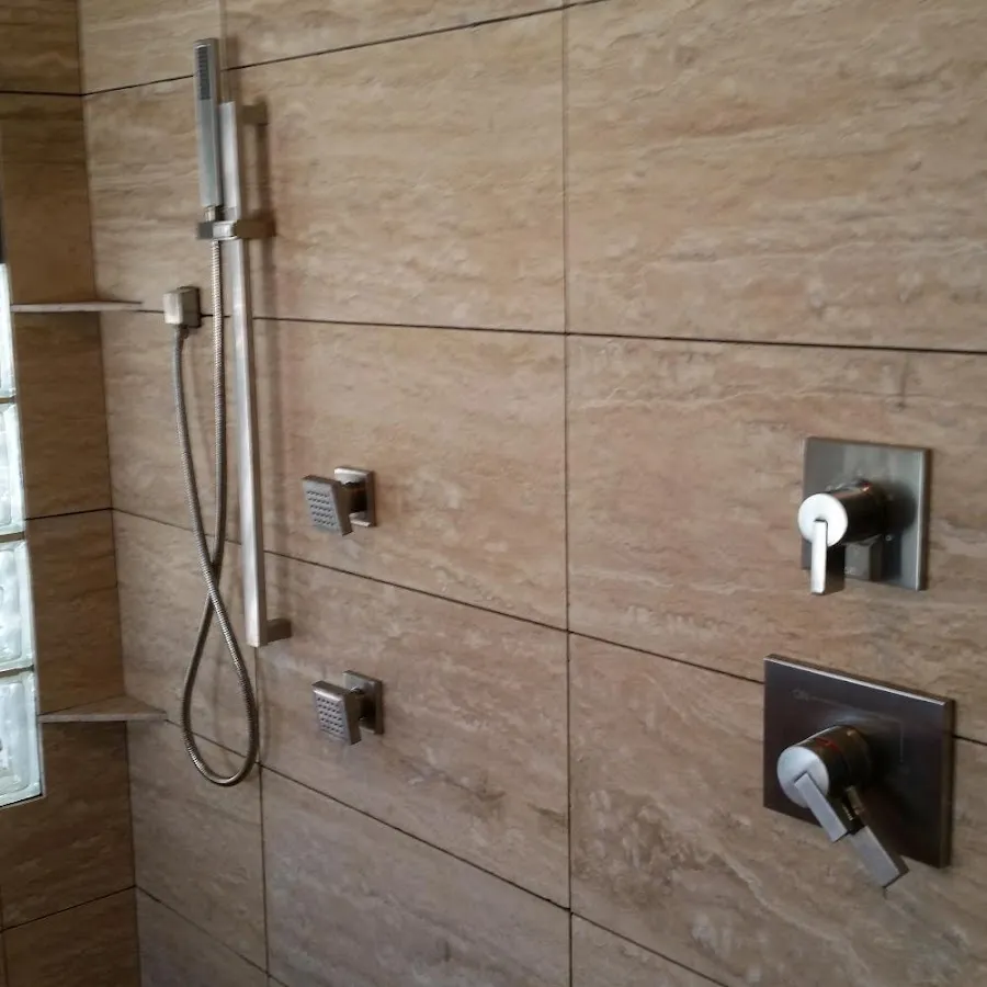 Shower fixture installation for Water Heater Replacement in Midlothian